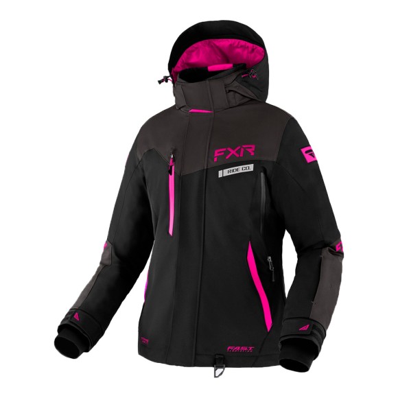 Куртка FXR Renegade FX с утеплителем Black/Char/Fuchsia, 12