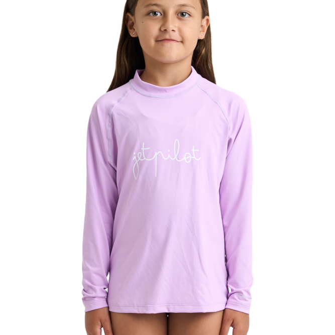 Детская лайкра JetPilot Youth Girls LS Purple, 140