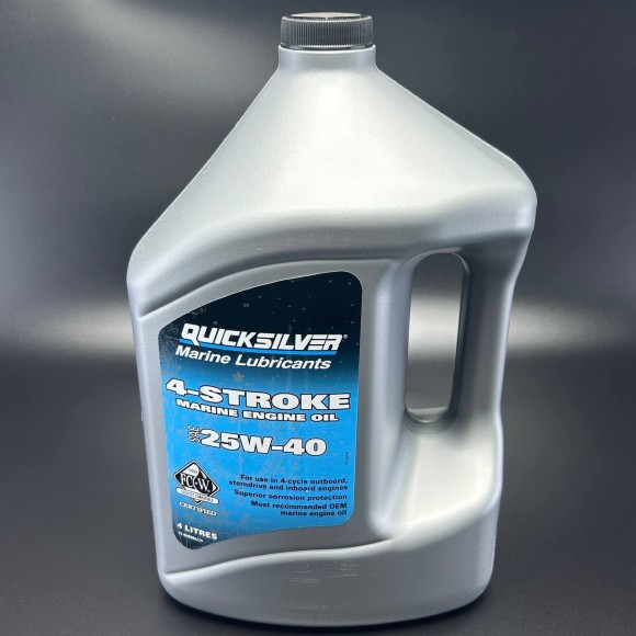 Масло моторное Quicksilver 4-тактное 25W40 Mineral (4 л)
