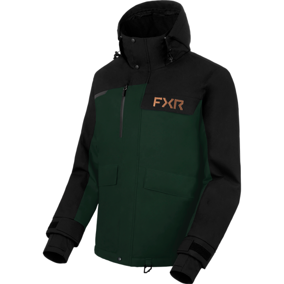 Куртка FXR Chute с утеплителем Black/Forest, XL
