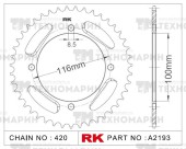 Звезда для мотоцикла ведомая алюминиевая A2193-50