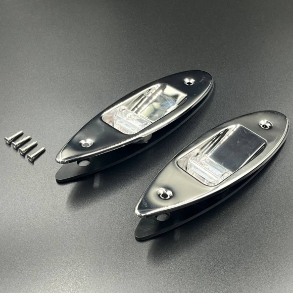 Огни ходовые LED (красный, зеленый) корпус нерж.(196.7x59.1x20.6мм) (Sunfine)