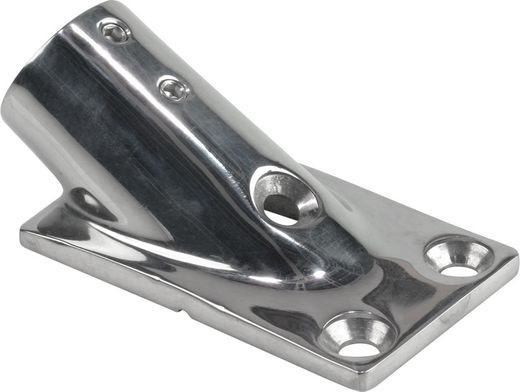 Основание стойки леера 1"(25,4 мм), 30 град, прямоугольное