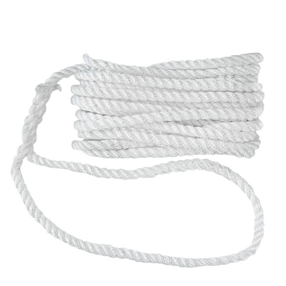 Трос швартовый с огоном Skipper трёхпрядный, 14мм, нейлон 10.67м, белый Трос швартовый с огоном Skipper трёхпрядный, 14мм, нейлон 10.67м, белый