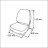Сиденье мягкое складное Classic Low Back Seat, серо-красное