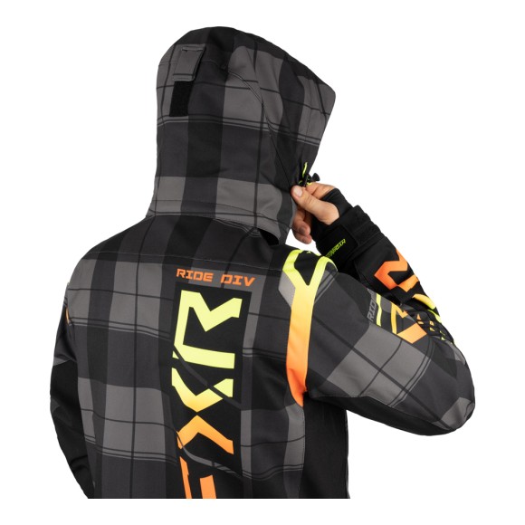 Комбинезон FXR Helium без утеплителя Black Plaid/Inferno, M Комбинезон FXR Helium без утеплителя Black Plaid/Inferno, M