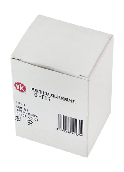 Фильтр масляный VIC O-T17 (вставка сменная)
