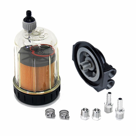 Фильтр-сепаратор топливный Yamaha/Mercury, литой кронштейн