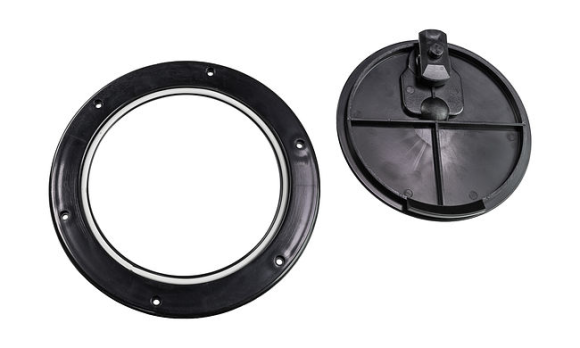 Лючок палубный 190 мм, черный Лючок палубный 190 мм, черный
