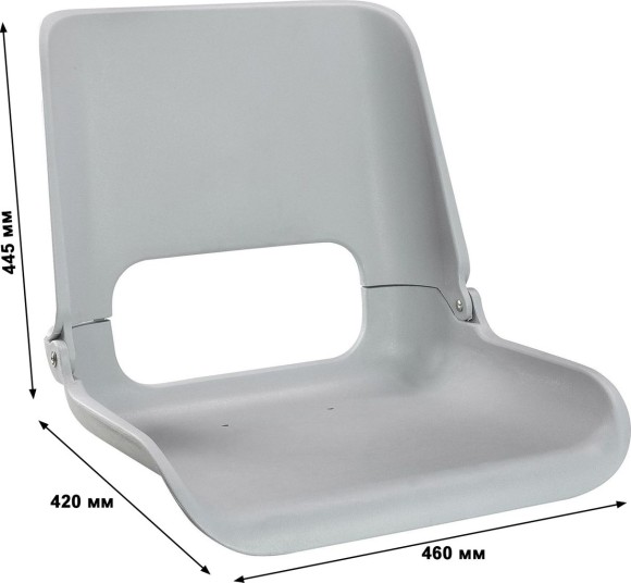 Кресло пластиковое серое