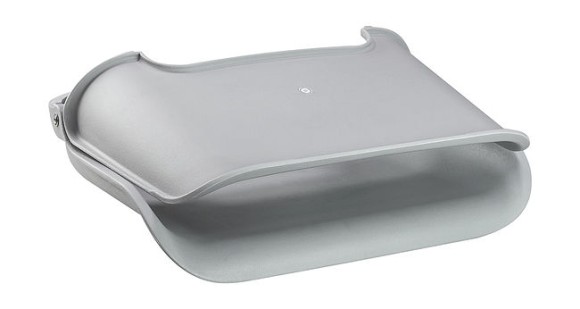 Кресло пластиковое серое