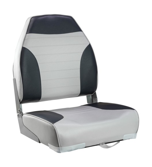 Кресло мягкое складное Classic, обивка винил, цвет серый/угольный, Marine Rocket Кресло мягкое складное Classic, обивка винил, цвет серый/угольный, Marine Rocket