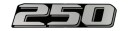 Наклейка капота Suzuki DF250 (250), задняя