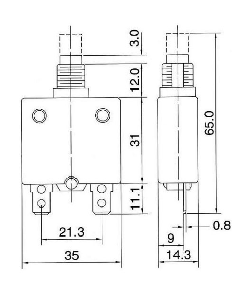 Предохранитель автоматический 5 А Предохранитель автоматический 5 А