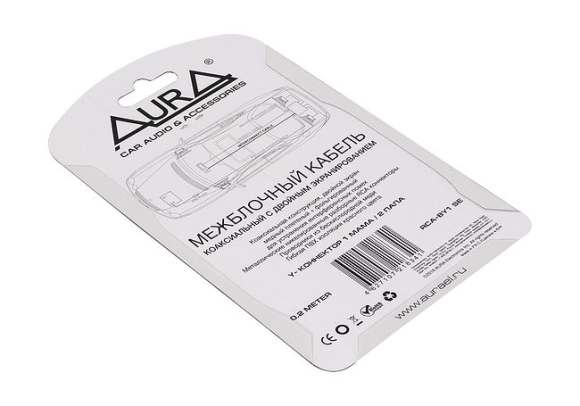 Y-коннектор (1/2) - 1мама/2 папы, 0,2м, OFC, AURA