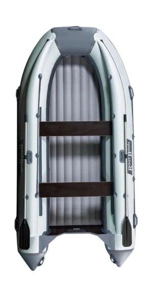 Надувная лодка ПВХ, RiverBoats RB 410 НДНД, ф/б, серо-белый Надувная лодка ПВХ, RiverBoats RB 410 НДНД, ф/б, серо-белый