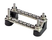 Колодка распределительная электромонтажная с защитной крышкой, 2 планки по 6 контактов Колодка распределительная электромонтажная с защитной крышкой, 2 планки по 6 контактов