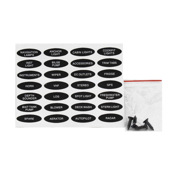 Панель бортового питания Skipper с тумблерами переключателей - 3, прикуриватель