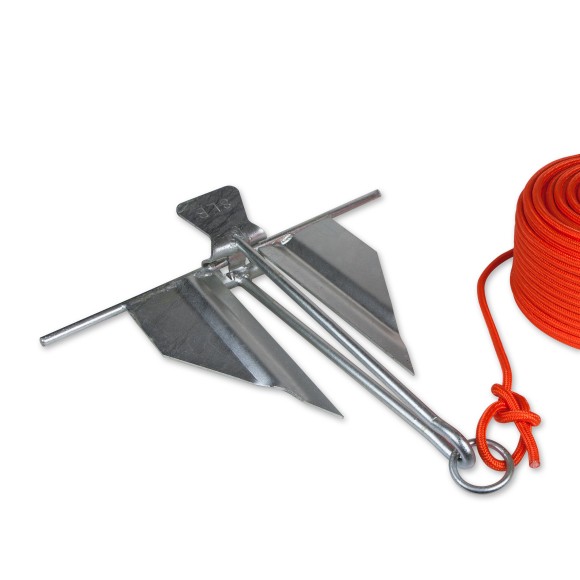 Якорь Skipper Дэнфорта 8 фунтов, подходят для лодки длиной 21 фут