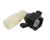 Фитинг Shurflo угловой резьба-"елочка" 1/2”-14 NPT(F)x3/4”