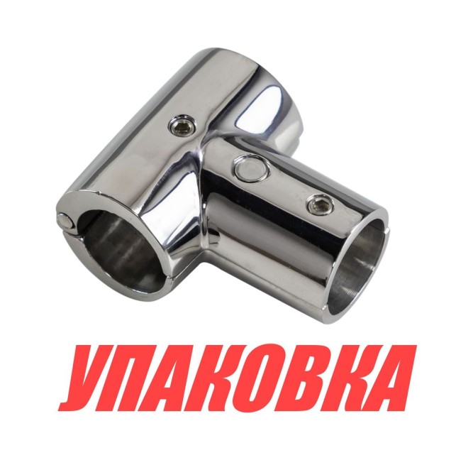 Тройник леера разборный, (25 мм), 90 град, Marine Rocket (упаковка из 20 шт.)