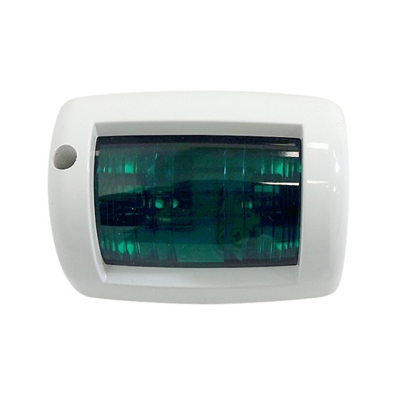 Огонь бортовой зеленый, белый корпус высота 57 мм Огонь бортовой зеленый, белый корпус высота 57 мм
