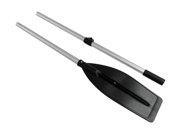 Весло разборное 200 см, широкая лопасть, черное, уцененное