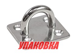 Серьга с прямоугольным основанием 6мм, Marine Rocket (упаковка из 20 шт.)