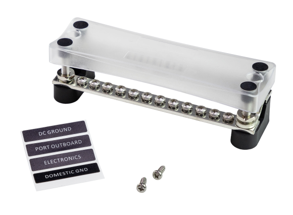 Колодка распределительная электромонтажная с защитной крышкой, 2 планки по 12 контактов Колодка распределительная электромонтажная с защитной крышкой, 2 планки по 12 контактов