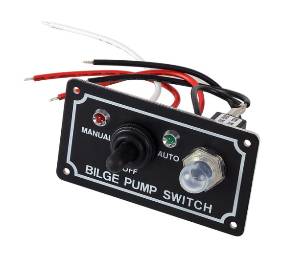 Панель управления водооткачивающей помпой auto-off-manual с влагозащищенным тумблером Панель управления водооткачивающей помпой auto-off-manual с влагозащищенным тумблером