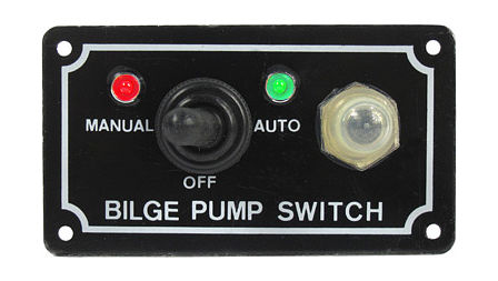 Панель управления водооткачивающей помпой auto-off-manual с влагозащищенным тумблером Панель управления водооткачивающей помпой auto-off-manual с влагозащищенным тумблером