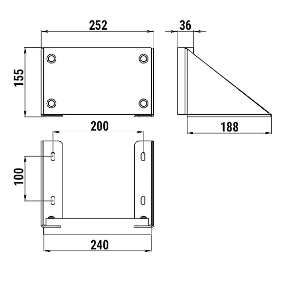 136-03T Транец выносной для ПЛМ до 12 л.с. 136-03T Транец выносной для ПЛМ до 12 л.с.