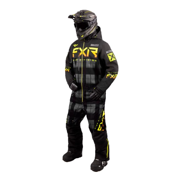 Комбинезон FXR Helium без утеплителя Char Plaid/Black/Inferno, 3XL