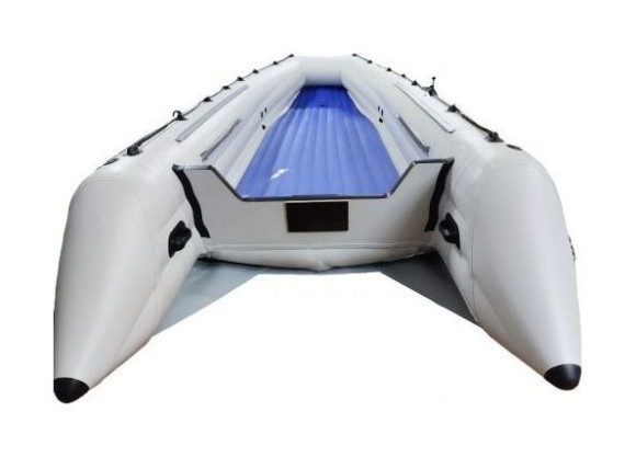 Надувная лодка ПВХ, Шерпа 430К, килевая, серая Надувная лодка ПВХ, Шерпа 430К, килевая, серая