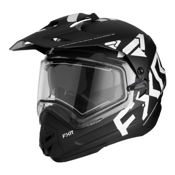 Шлем FXR TORQUE X TEAM W/ E SHIELD & SUN SHADE с подогревом Blk/White, M