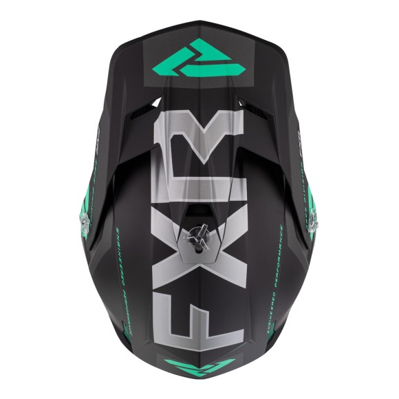 Шлем FXR Clutch Evo Black/Mint, 2XL