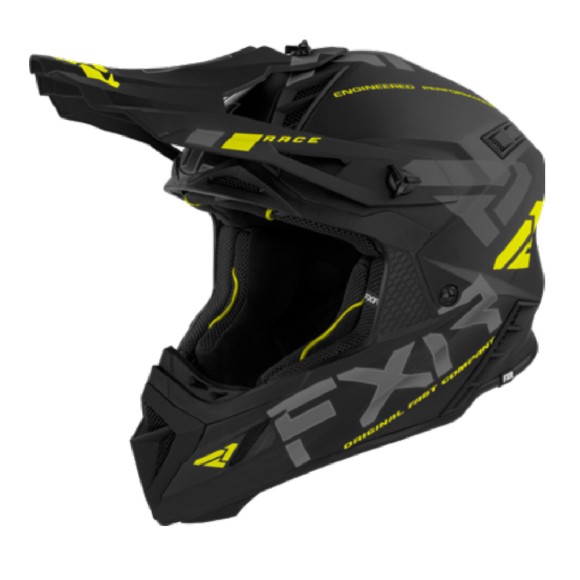 Шлем FXR Helium Race Div Black/Hi Vis, M