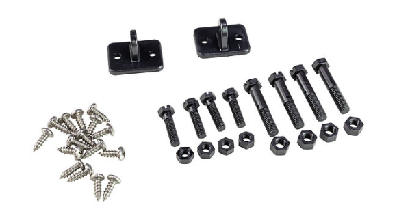 Комплект транцевых плит Nauticus серии SX, цвет черный, размер 9.5"х10"