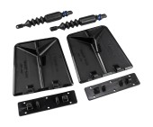 Комплект транцевых плит Nauticus серии SX, цвет черный, размер 9.5"х10"