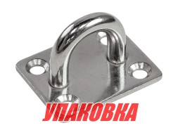 Серьга с прямоугольным основанием 8мм, Marine Rocket (упаковка из 20 шт.)
