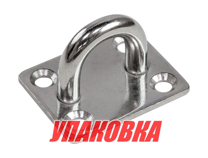Серьга с прямоугольным основанием 8мм, Marine Rocket (упаковка из 20 шт.)