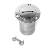 Горловина заливная SUNFINE 51мм прямая с ключом (Gas), нержавеющая сталь