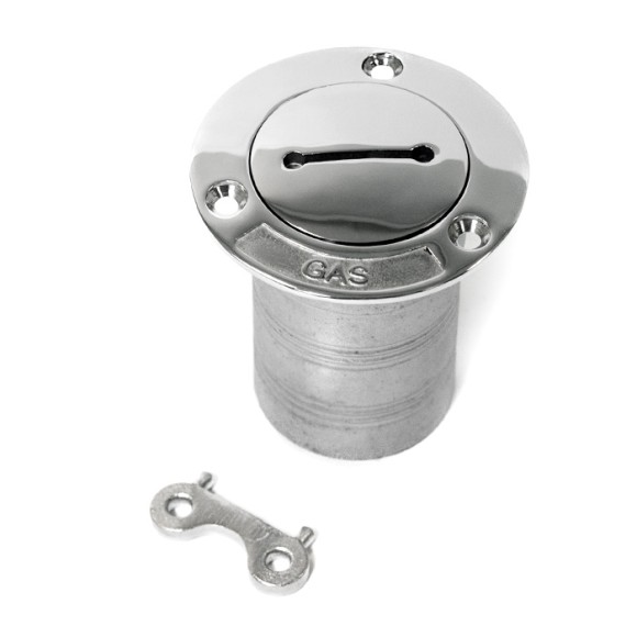 Горловина заливная SUNFINE 51мм прямая с ключом (Gas), нержавеющая сталь Горловина заливная SUNFINE 51мм прямая с ключом (Gas), нержавеющая сталь