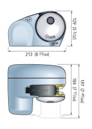 Лебедка якорная Quick Genius GP2 1200F, 12 В, цепь 6мм