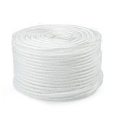 Трос якорный, швартовый, для кранца Skipper плетеный, 16мм, нейлон 100м, белый Трос якорный, швартовый, для кранца Skipper плетеный, 16мм, нейлон 100м, белый