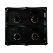 Панель бортового питания Skipper с тумблерами переключателей - 4, с индикацией, гнёзд предохранителей - 2