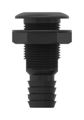Разъем водосброса с обратным клапаном под шланг 19 мм, черный Разъем водосброса с обратным клапаном под шланг 19 мм, черный