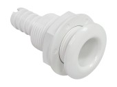 Разъем водосброса с обратным клапаном под шланг 19 мм, белый