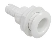 Разъем водосброса с обратным клапаном под шланг 19 мм, белый