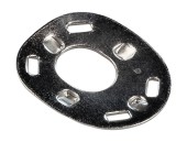 Шайба тентовой застежки DOT, никелированная латунь